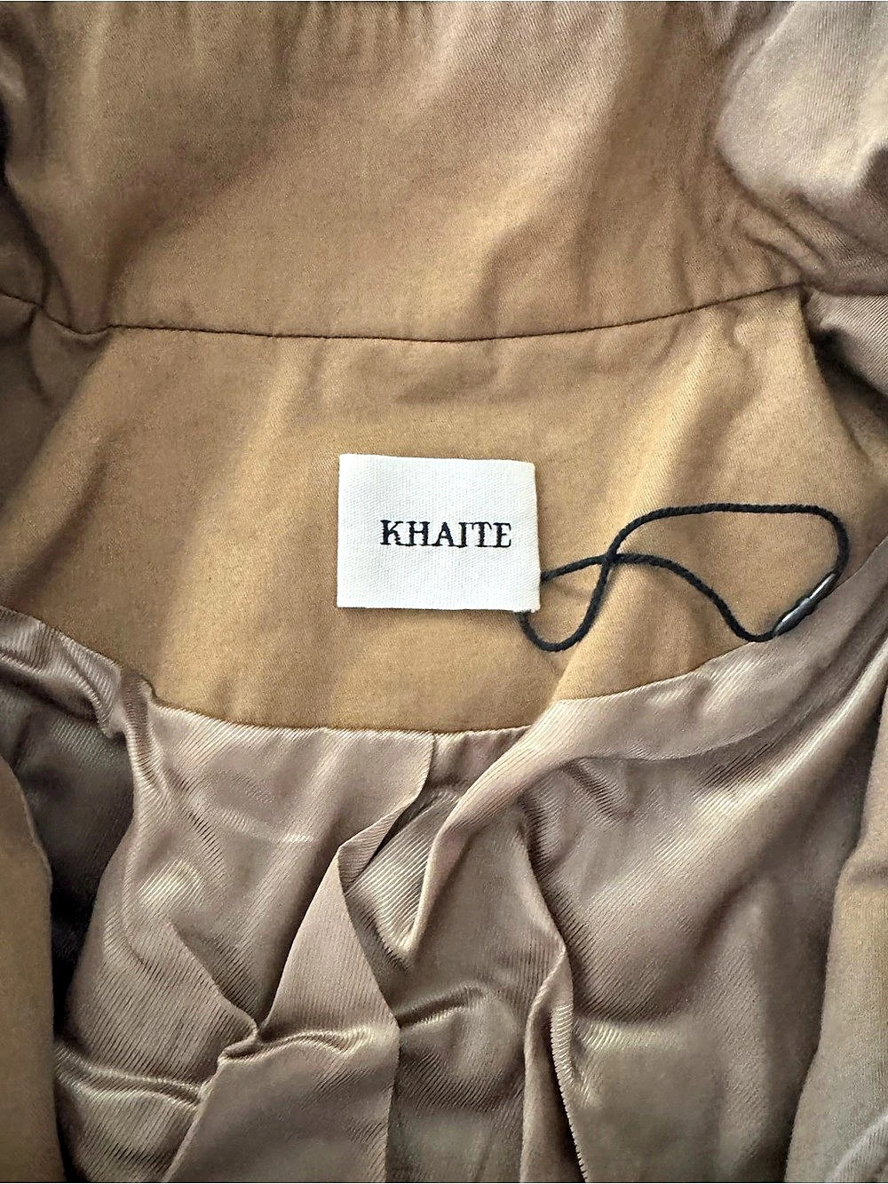 KHAITE Cropped Teddy Sherpa Fleece Zip Jacket Camel Brown XS - Picture 3 of 6